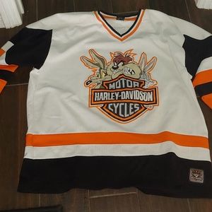 Harley Davidson Taz Warner Bros. Jersey Sweater L